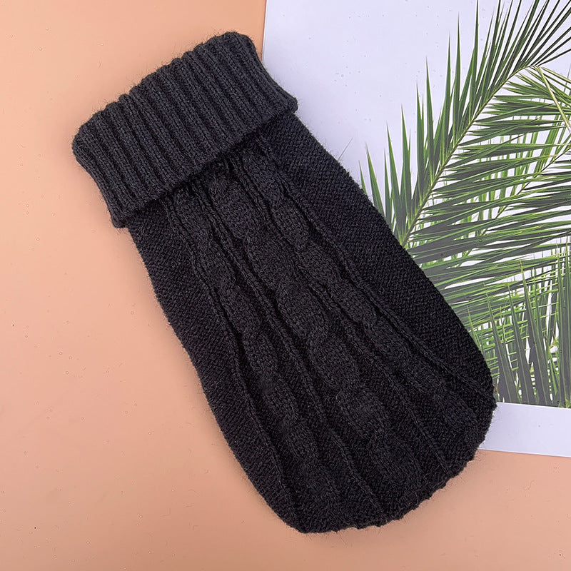 Thick acrylic cable knit dog jumper, available in 13 colours, image 7
