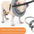 Padded bumper halo ring for dogs and cats in Grey, front view