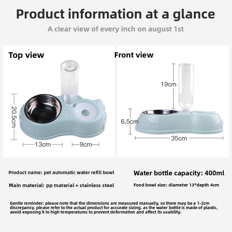 Stainless Steel Pet Food and Water Bowl