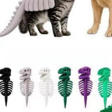 Dinosaur skeleton pet costume with glow option for dogs and cats, image 34