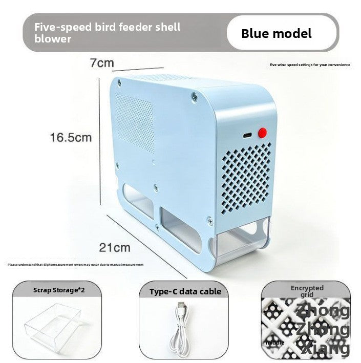 Bird Seed Husk Blower for Cleaning Parrot and Bird Food