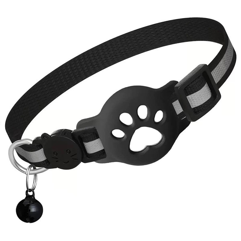 Breakaway cat collar with Bluetooth locator tag in silicone holder, product image 16