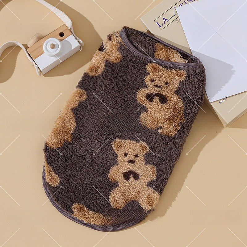 Fleece lined bear dog vest, available in 4 colours, image 41