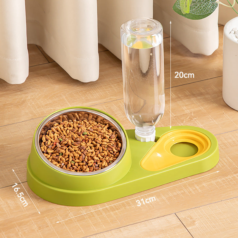 Automatic Pet Water Fountain with Removable Bowl and Anti-Knock Base for Cats and Dogs