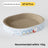 Round corrugated cat scratcher bed lounger with printed design, view 15 of 16