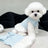 Blue polo collar summer dog dress, in Blue, image 2