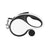 White retractable dog lead with built in waste bag box