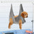 Pet grooming hammock for cats and small dogs in Grey, side view