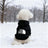 Hooded fleece sweatshirt for small dogs and cats, in a home setting