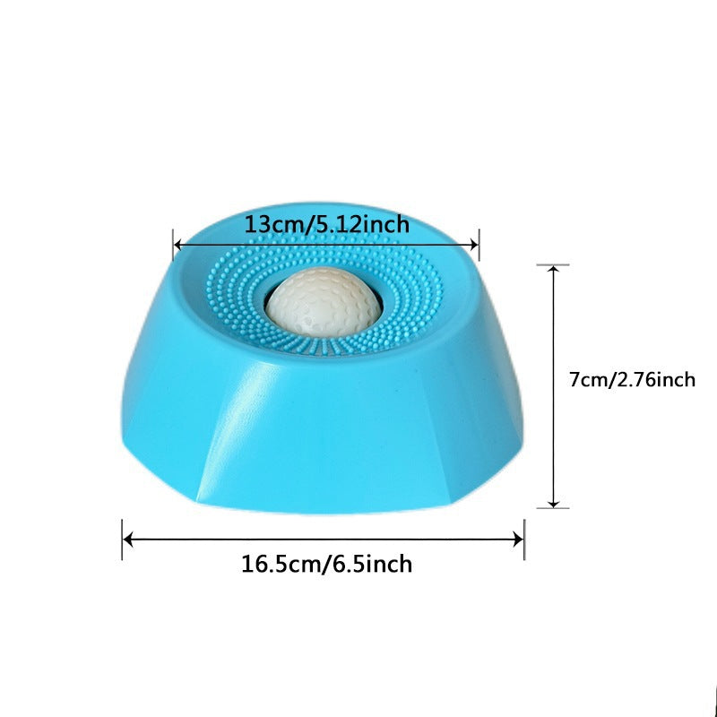 Anti-Spill Licking Toy and Slow Feeder in PP for Cats and Dogs, Orange, Blue or Universal