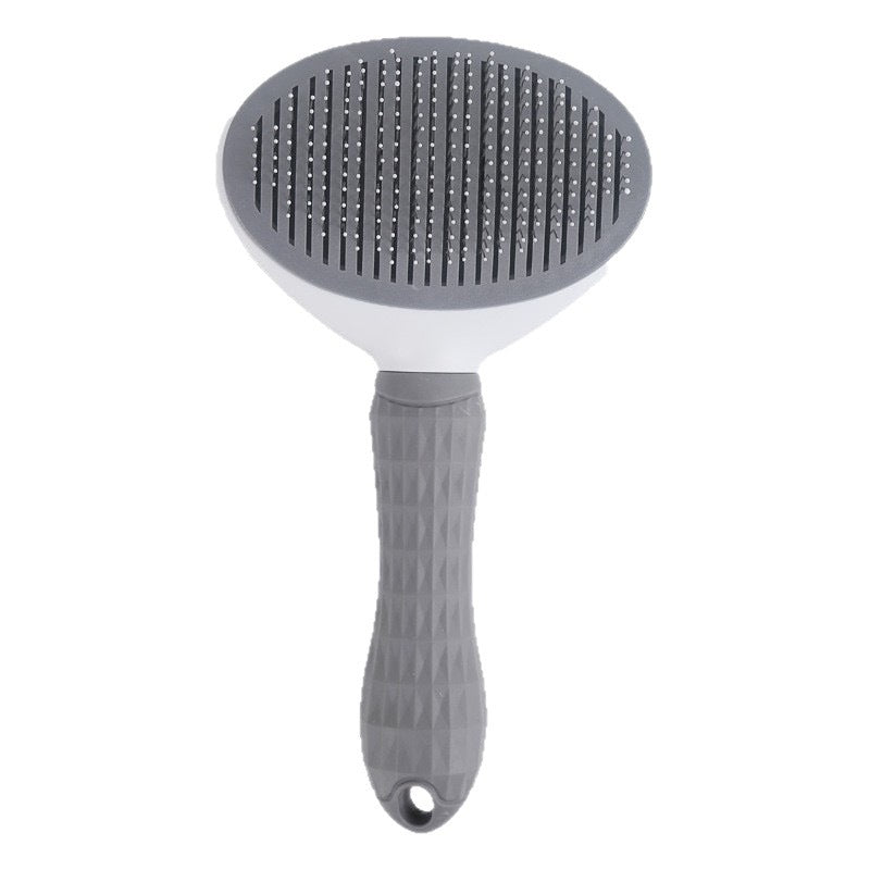 Self-Cleaning Cat Comb for Long Haired Cats, One-Press Fur Release