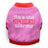 Cotton holiday pet T-shirt for small dogs and cats, side view