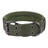 Tactical nylon dog collar and lead in olive and black, view 33