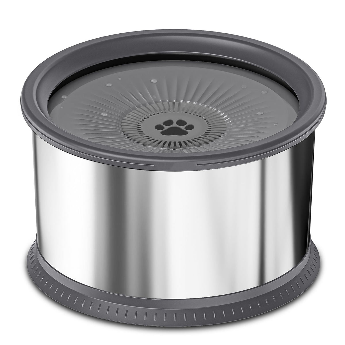 Stainless Steel Floating Pet Bowl in 2.5L, 3.5L and 4.5L Sizes for Dogs and Cats
