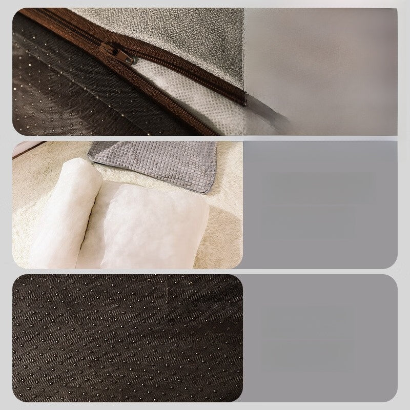 Removable washable dog bed with anti-slip base, photo from another angle