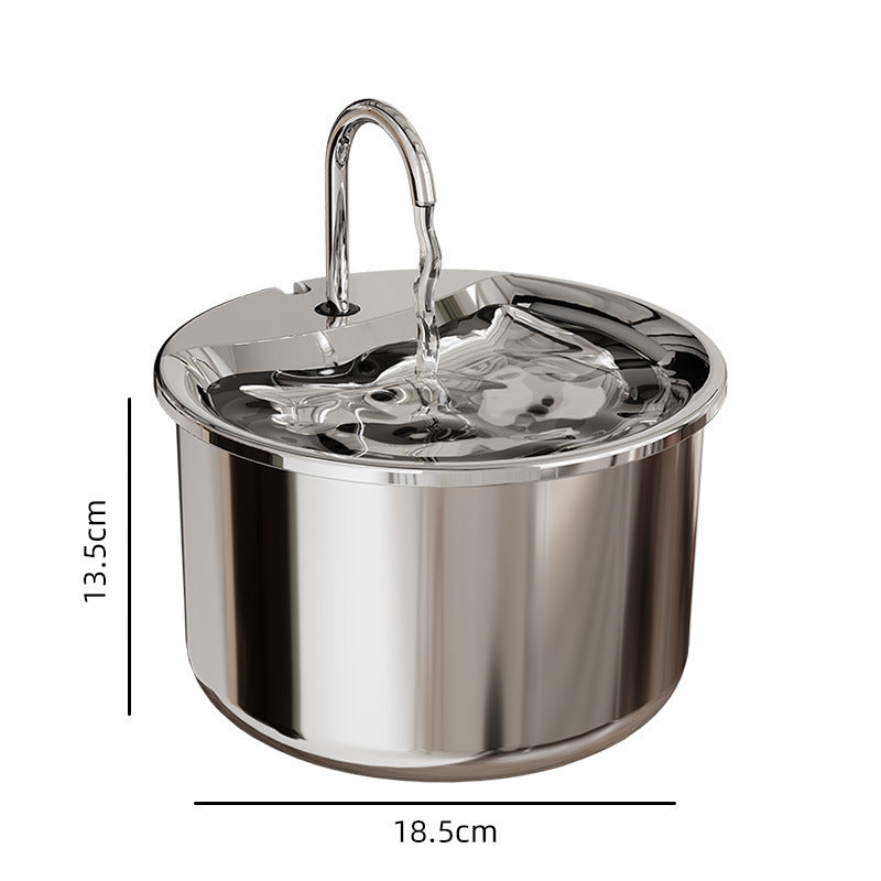 Automatic Circulating Pet Water Dispenser, 2L Quiet USB Fountain with Adjustable Flow