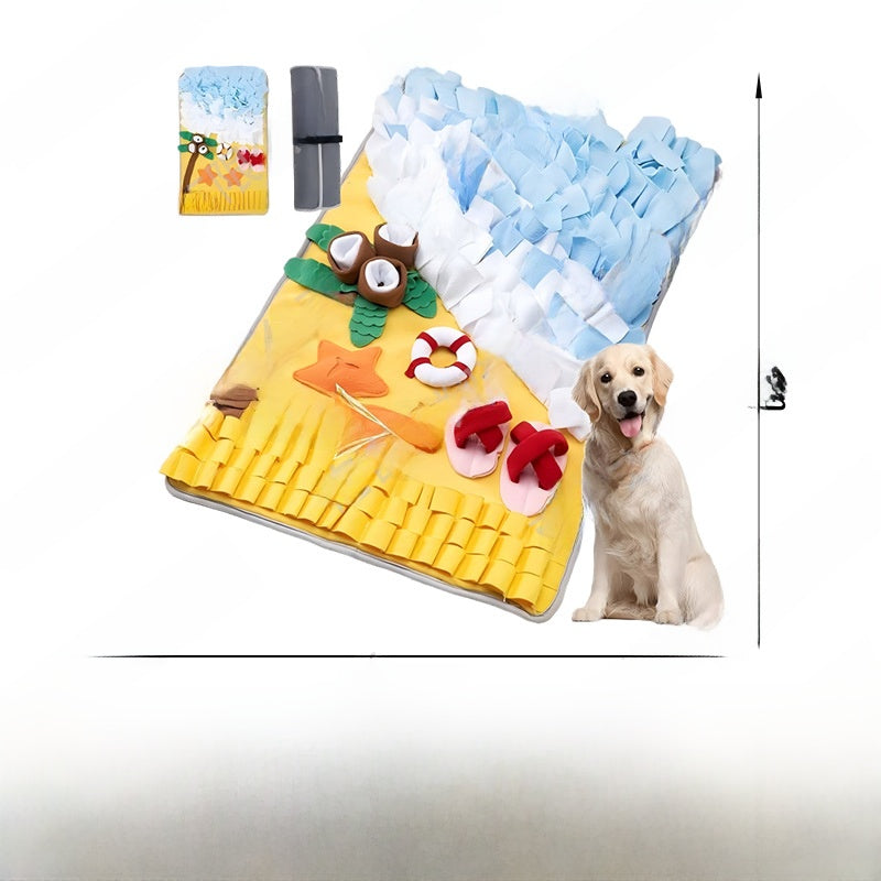 Dog puzzle snuffle mat for slow feeding and mental stimulation - view 22