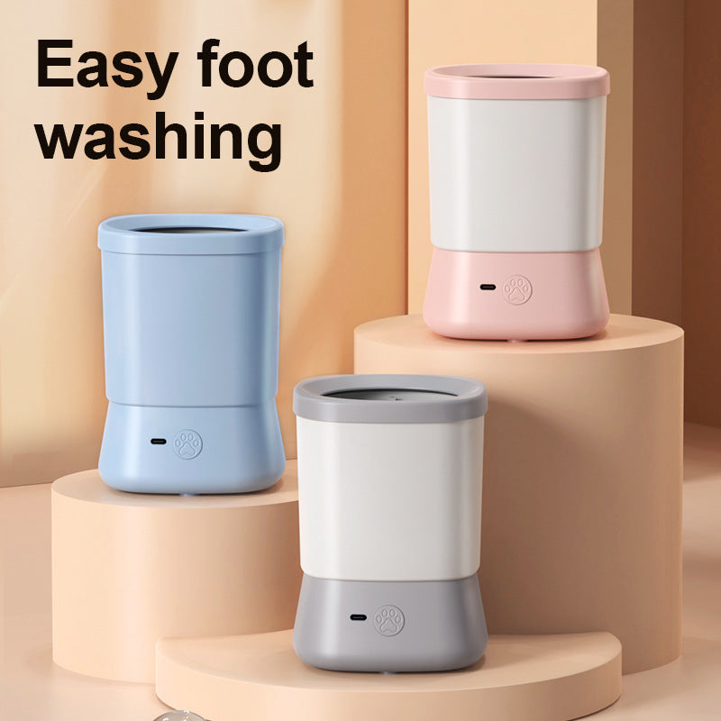 Electric Rotating Pet Foot Cleaner with Massage Bristles