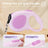 Round cord retractable lead with non slip handle in pink