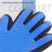 Rubber pet bath and massage glove, photo from another angle