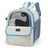 Grey Oxford cloth pet carrier backpack for small dogs, photo 10