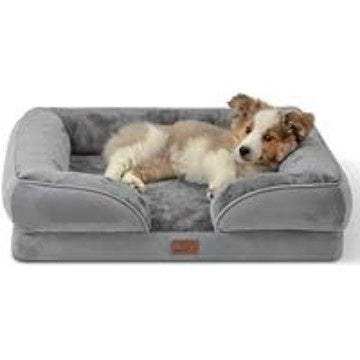 Square Sponge Pet Bed for Dogs and Cats, Supportive and Warm