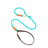 Matching long dog lead and nylon collar with leather detail