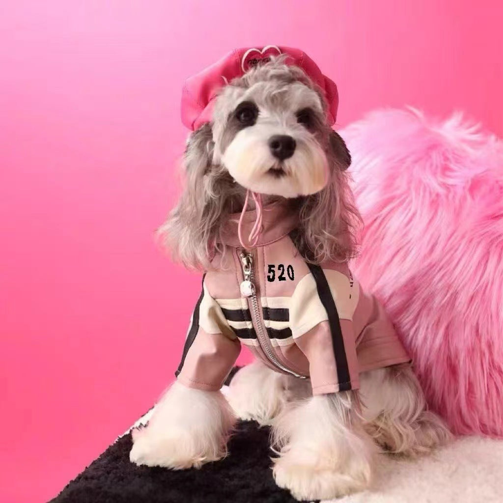 PU biker jacket for small dogs, available in 2 colours, image 13