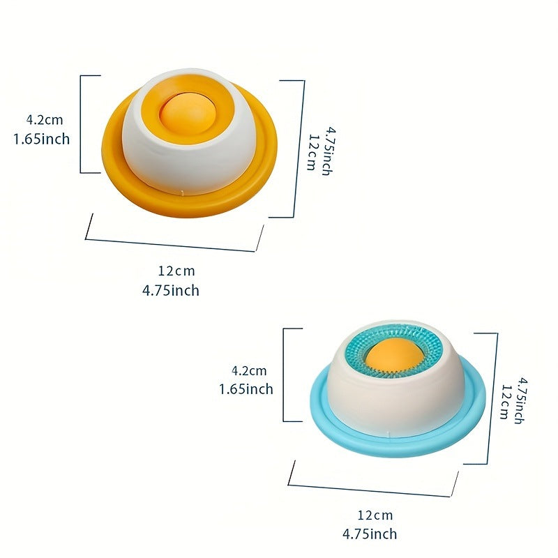Anti-Spill Pet Slow Feeder Lick Tray for Cats and Dogs, Durable Plastic