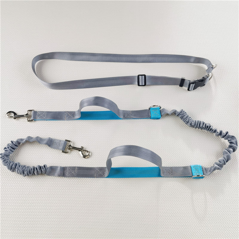 Hands-free reflective waist lead for dogs and cats, ideal for everyday use