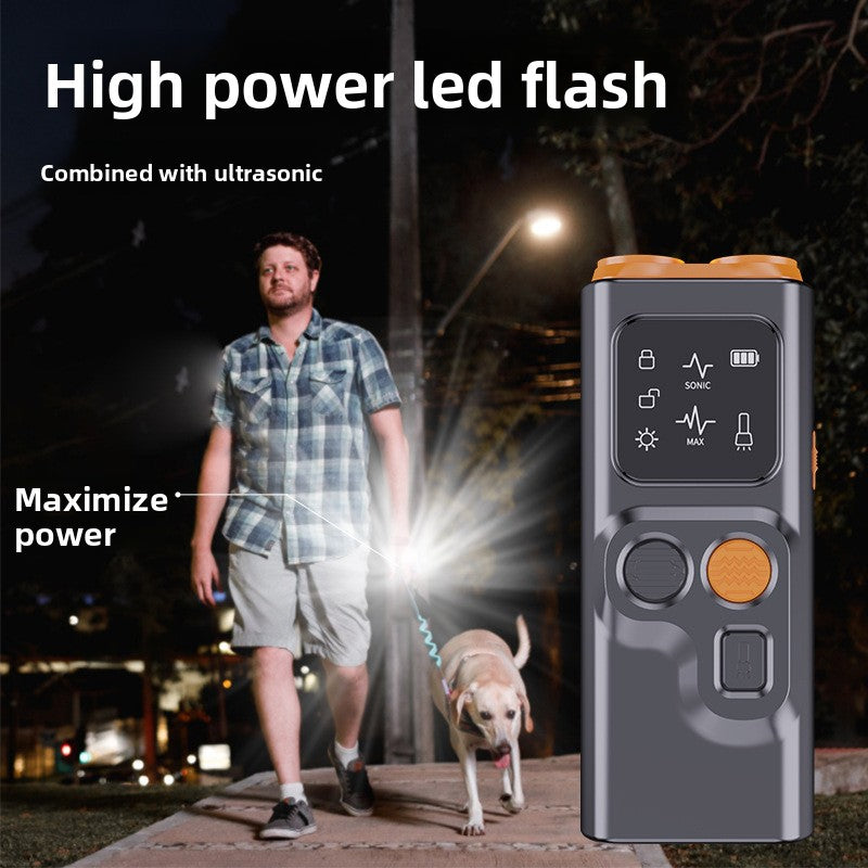 Dual-Head Ultrasonic Anti-Bark Dog Deterrent, Portable