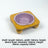 Slanted Ceramic Cat Bowl with Flower Design and Optional Stand for Neck Comfort