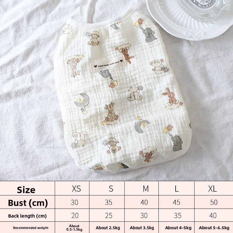 Cotton summer dog vest and strap top, available in 12 styles, image 58