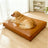 Removable washable dog mat with waterproof base, shown in 2 colours and styles