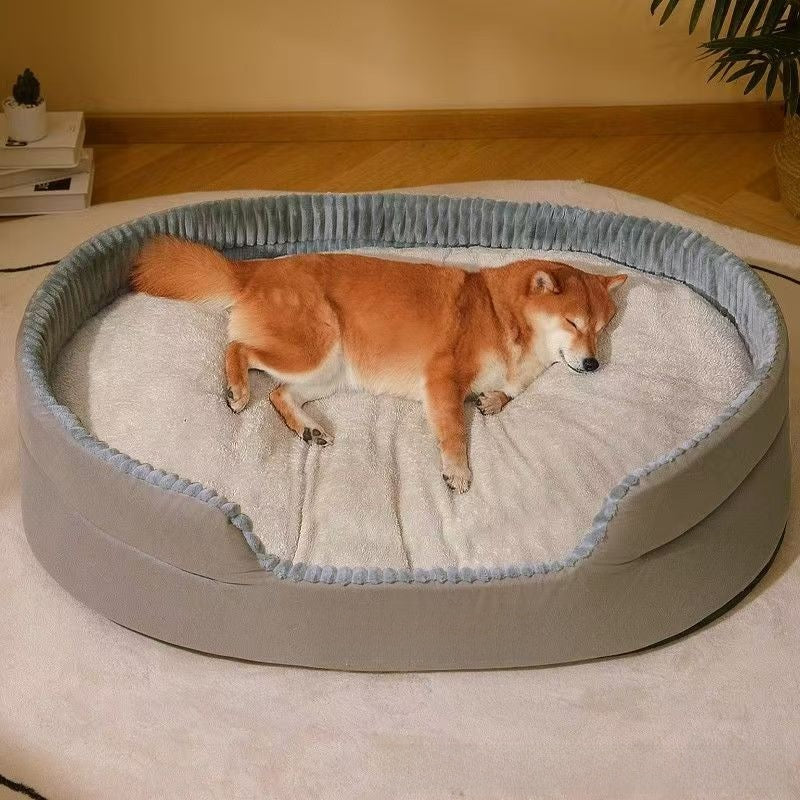 Four-season pet bed with cushion pad for dogs and cats, photo 21