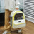 Grey Oxford cloth pet carrier backpack for small dogs, photo 3