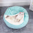 Shell shaped plush cat bed with soft washable cover, view 14 of 15