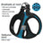 Lightweight nylon dog harnesses in black and pink