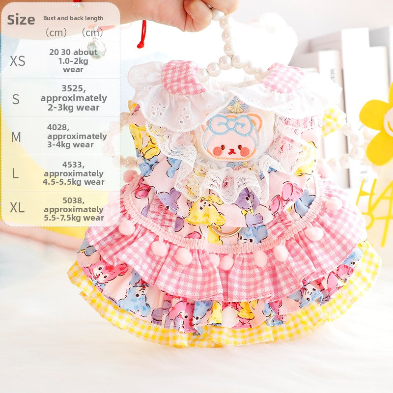 Cotton pet dresses in pretty colours and Halloween designs