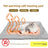 Pink footprint self-warming pet mat in 50 by 40cm