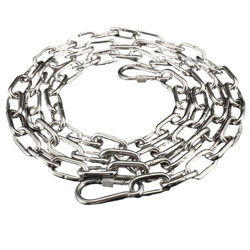 Stainless steel chain dog lead, main product photo