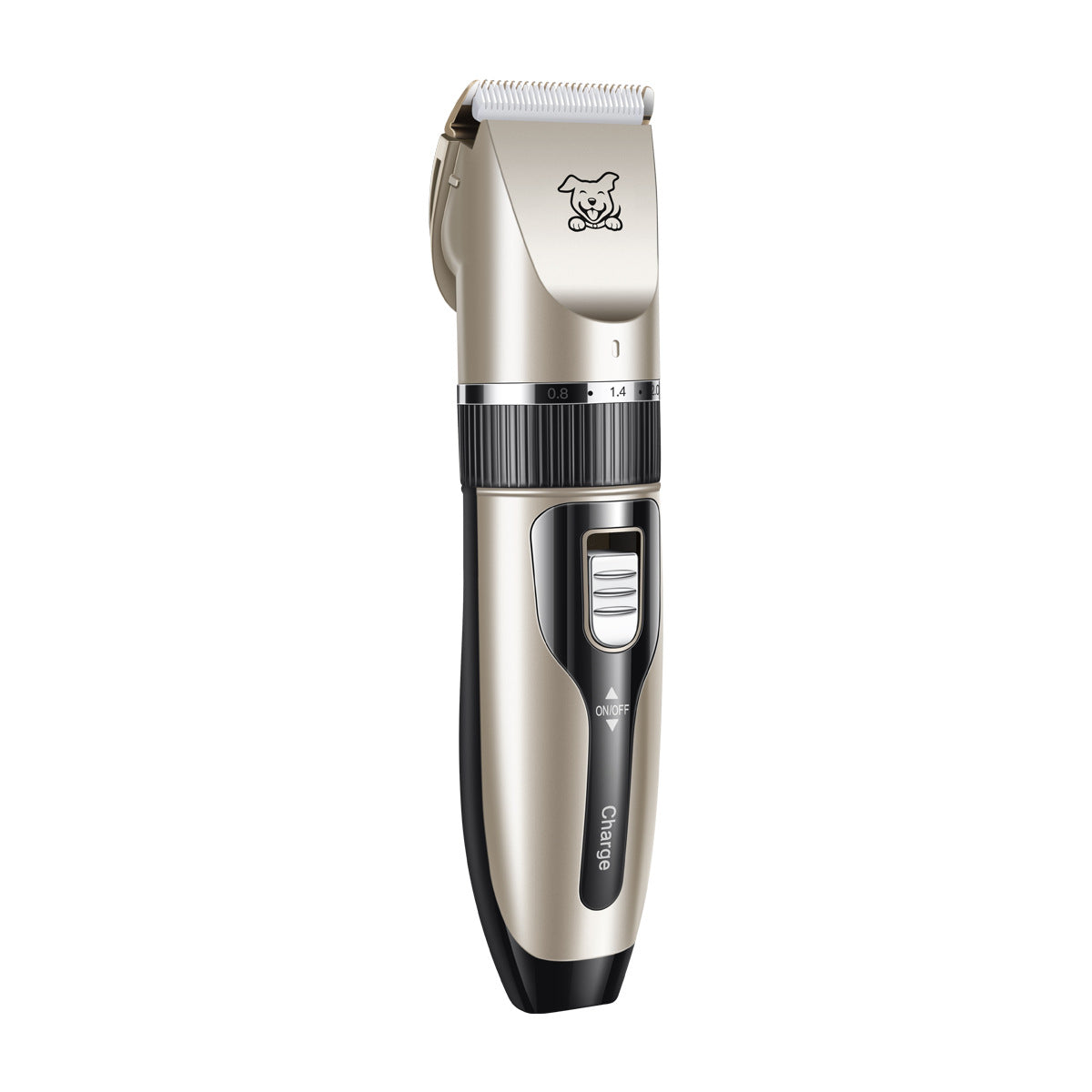 Ceramic Blade Dog Clippers with 4 Guide Combs, USB Rechargeable