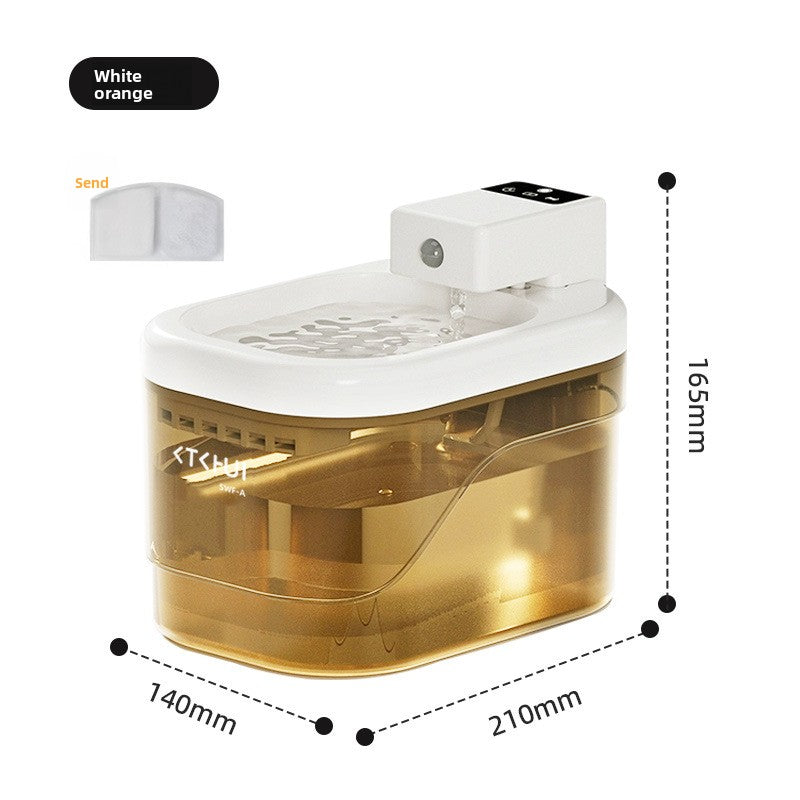 Automatic Smart Sensor Pet Water Fountain with Silent Pump and Multi-Stage Filter