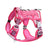 Tactical nylon dog harness with metal buckles in desert camo, view 10