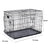 Foldable wire pet crate with removable tray, detail photo 5