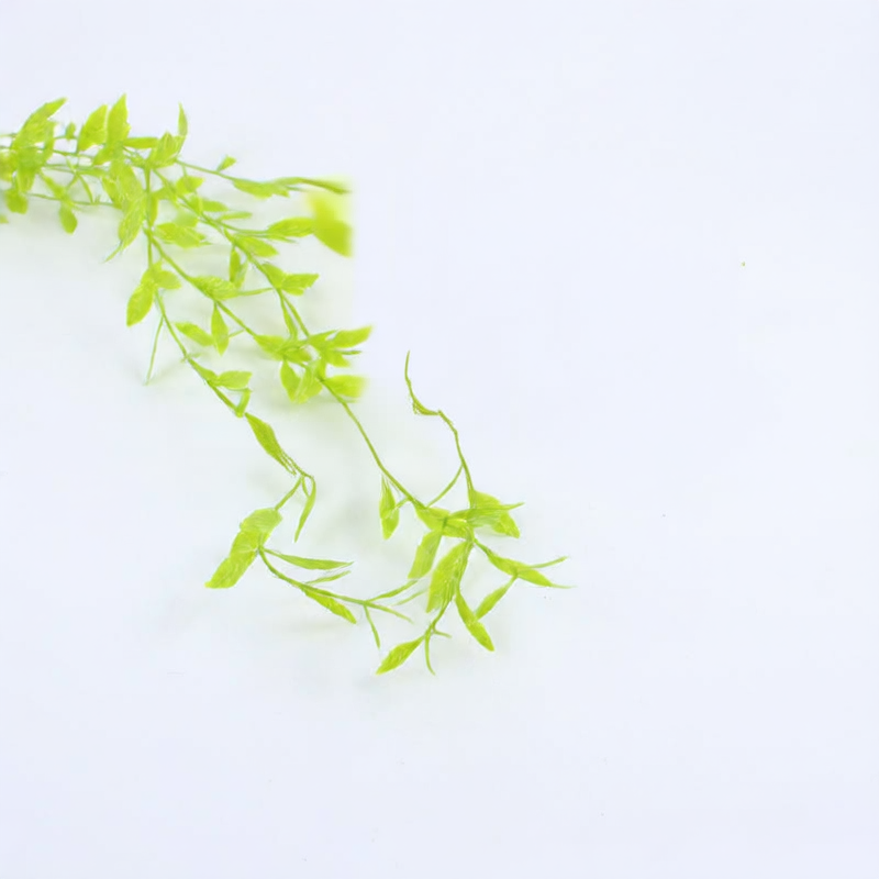 Artificial willow branch with realistic leaves, detail photo 5