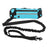 Hands free reflective waist belt dog lead in blue