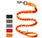Tactical nylon dog harness with metal buckles in desert camo, view 48