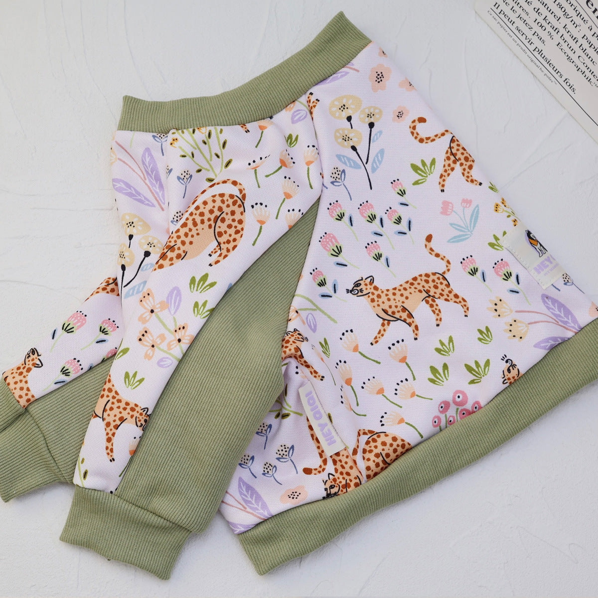 Elbow protection dog pyjamas for large dogs, in use with a pet