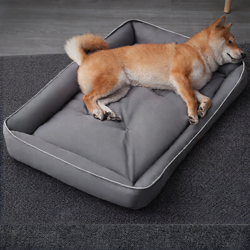 Waterproof 600D Oxford dog bed with summer mat, main product photo